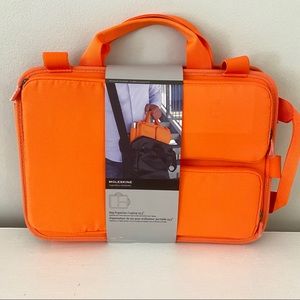 Gently used Moleskine Laptop bag organizer orange
